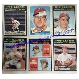 Lot of (6) Vintage Topps Baseball Cards