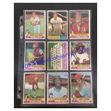 Lot of (9) Vintage Topps Baseball Cards