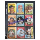 Lot of (9) Vintage Topps Baseball Cards