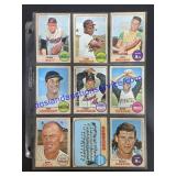 Lot of (9) Vintage Topps Baseball Cards