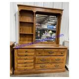 Long Dresser & Mirror 58" x 18" x 72"