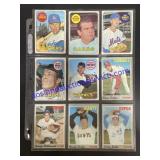 Lot of (9) Vintage Topps Baseball Cards