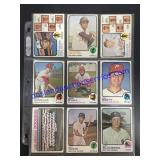 Lot of (9) Vintage Topps Baseball Cards