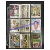 Lot of (9) Vintage Topps Baseball Cards
