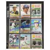 Lot of (9) Vintage Topps Baseball Cards