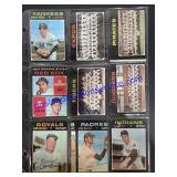 Lot of (9) Vintage Topps Baseball Cards