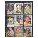 Lot of (9) Vintage Topps Baseball Cards