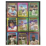 Lot of (9) Vintage Topps Baseball Cards