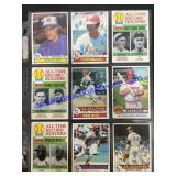 Lot of (9) Vintage Baseball Cards