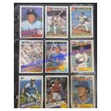 Lot of (9) Vintage Baseball Cards