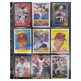 Lot of (8) Misc. Baseball Cards & MJ Wizards Card