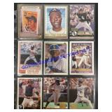 Lot of (9) Misc. Baseball Cards