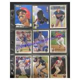 Lot of (9) Misc. Baseball Cards