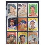 Lot of (9) Vintage Topps Baseball Cards