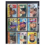 Lot of (9) Vintage Topps Baseball Cards