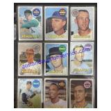 Lot of (9) Vintage Topps Baseball Cards