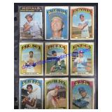 Lot of (9) Vintage Topps Baseball Cards