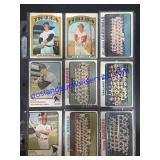 Lot of (9) Vintage Topps Baseball Cards