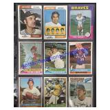 Lot of (9) Vintage Topps Baseball Cards