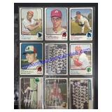 Lot of (9) Vintage Topps Baseball Cards