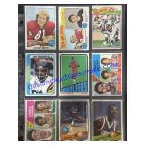 Lot of (9) Vintage Football/Basketball Cards