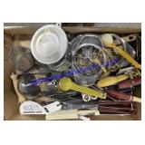 Flat of Misc Kitchen Utensils