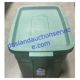 Green Rubermaid Tote
