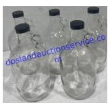 5 Glass Jugs