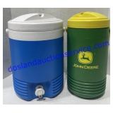 John  Deere Thermos & Water Cooler