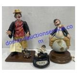 Clown Figurine & Music Boxes