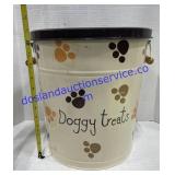 13" Tall Doggy Treats Tin