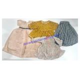 Lot of (4) Vintage Doll Clothing Pieces