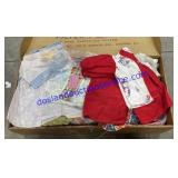 Box FULL of Vintage Doll Clothes