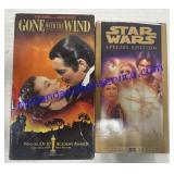 Star Wars & gone With The Wind VHS Tape