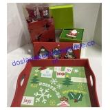 Flat of Misc. Christmas Decor