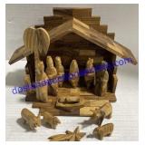 Wooden Nativity Scene