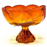 Footed Orange Class Candy Dish (5 x 7)