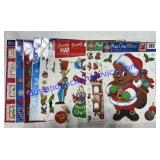 Christmas Window Stickers ( Clings -Reusable )