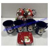 Hot Chocolate Mugs & Spreader Set