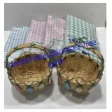 Easter Vinyl Table Clothes & Decorative Baskets