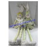 Pair of Stuffed Easter Bunnies