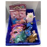 Tote W/ Misc Stuffed Animals, Shopping Cart Covers