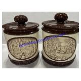 Pair of Canisters (8" & 7.5")