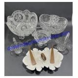 Flat of Misc Decorative Glassware