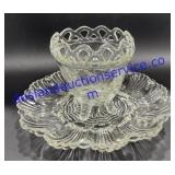 Deviled Egg Platter & Decorative Footed Dish