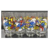 Vintage Smurf Collectors Glasses