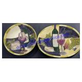 Large Decorative Platter & Bowl