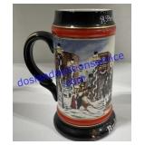 Christmas Budweiser Stein