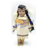 Native American Porcelain Doll (16")