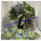 Pair of Artificial Plants, Etc..